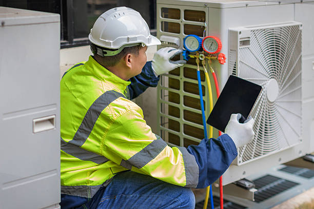 Professional Ac Installation technician working in Moseley, VA